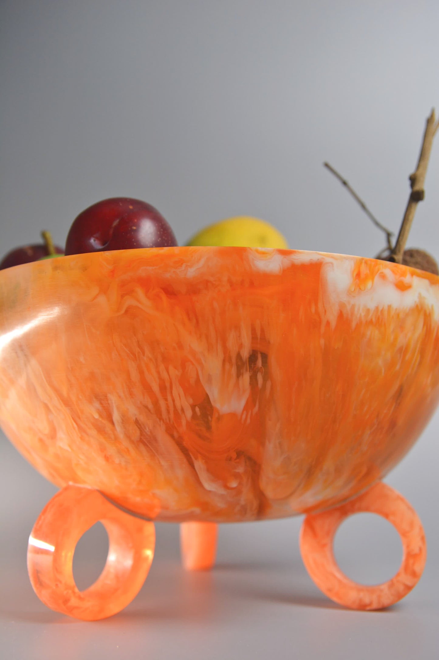 Tangerine Ring Resin Bowl