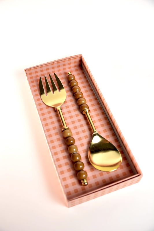 Toffee Salad Servers