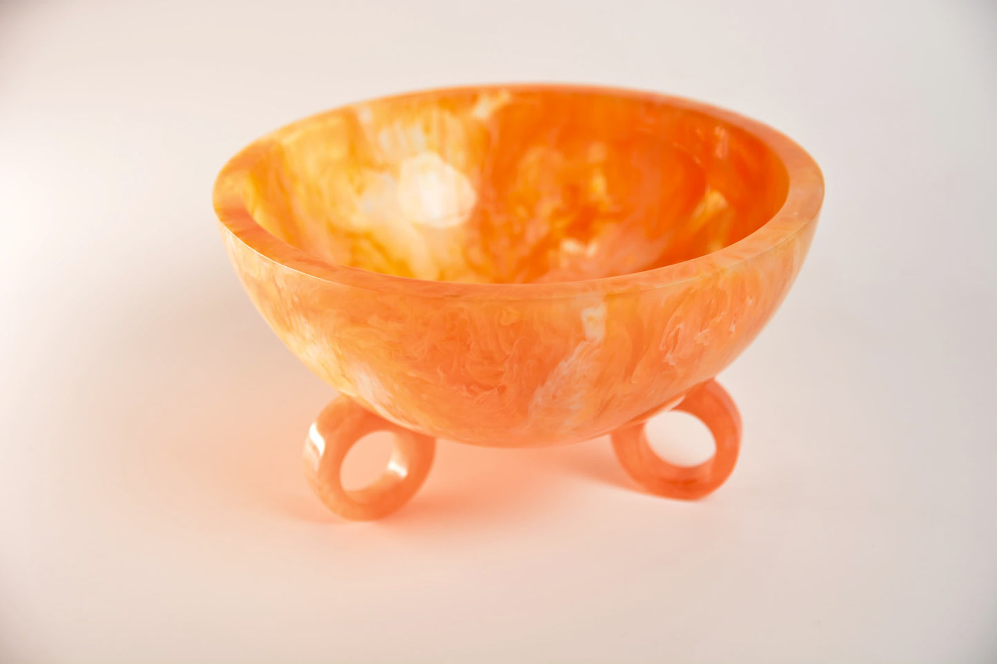 Tangerine Ring Resin Bowl