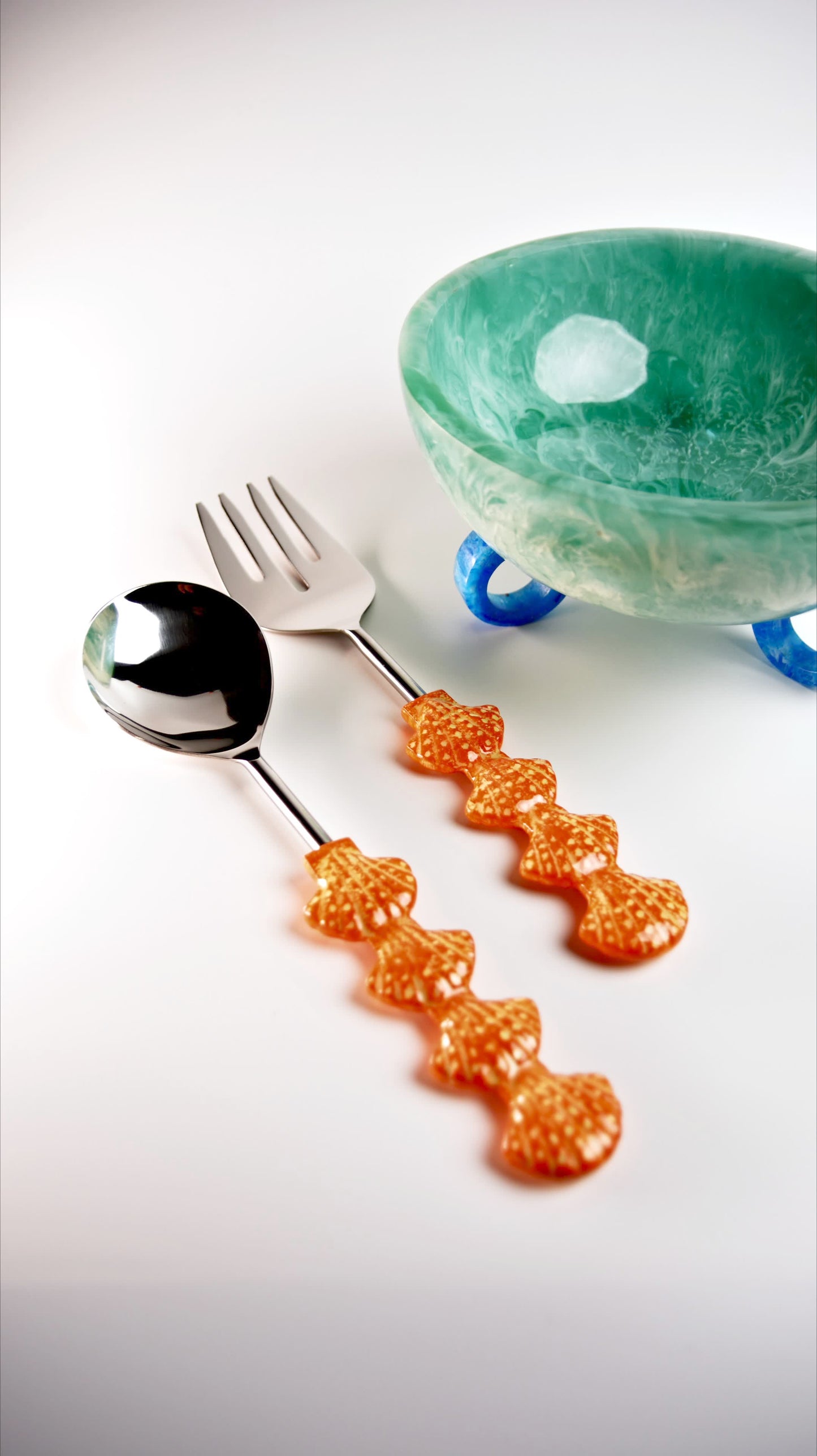 Coralia Salad Server Set